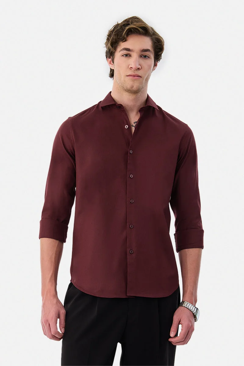 سنيتش 100% Cotton Slim Fit Shirt